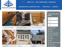 Tablet Screenshot of amzcons.com